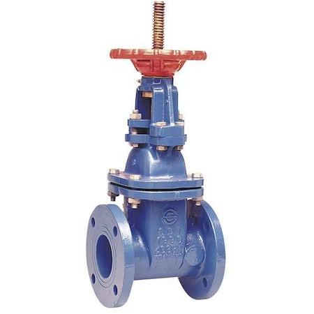 Gate Valve,4",Cast Iron,Flange