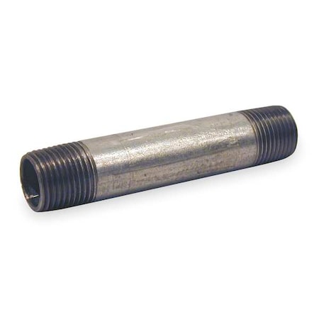 1/2" MNPT x 1-1/2" TBE Galvanized Steel Pipe Nipple Sch 160