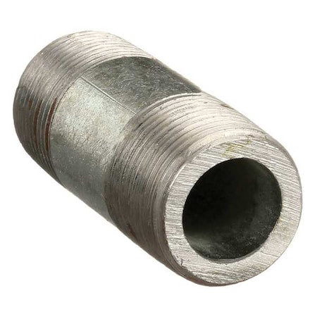 2" MNPT x 4" TBE Galvanized Steel Pipe Nipple Sch 160