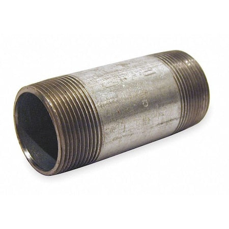 3/4" MNPT x 4" TBE Galvanized Steel Pipe Nipple Sch 40
