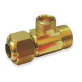 1/4" Compression x IPS Brass Supply Stop Extender Tee