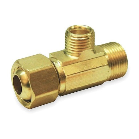 3/8" x 1/4" Compression Brass Supply Stop Extender Tee
