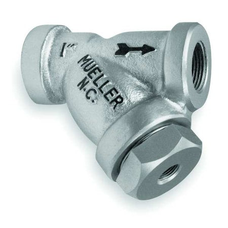 Y Strainer, 1/2" Pipe, FNPT x FNPT, Cast Carbon Steel