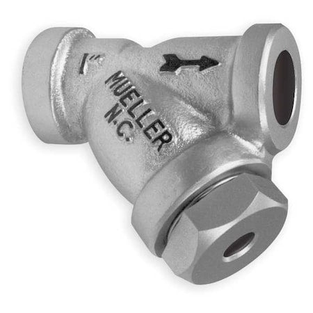 Y Strainer, 1-1/2" Pipe, Socket Weld, Cast Carbon Steel
