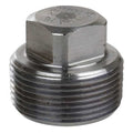 1/4 in. 304 Stainless Steel Square Head Plug, MNPT, Class 3000