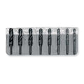 8PC 1/2 Reduced Shank Silver & Deming Drill Set Chicago-Latrobe 190F Steam Oxide HSS 9/16-1IN Pouch