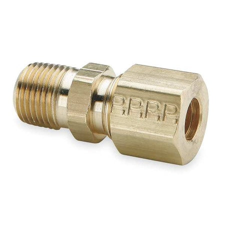 5/16" Compression x 1/8" MNPT Brass Connector 10PK