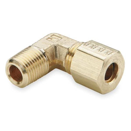 3/8" Compression x 1/4" MNPT Brass 90 Degree Elbow 10PK, Max. Pressure: 75 to 400 psi