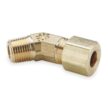 3/8" Compression x FNPT Brass 45 Degree Elbow 10PK