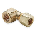 Elbow, Brass, Comp. 1/4 in, FNPT 1/8 in