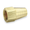 Flared Fitting Nut, Brass, 3/8 in, PK10