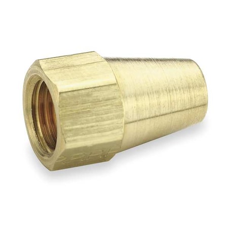 Flared Fitting Nut, Brass, 3/8 in, PK10
