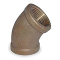45 Degrees Elbow Red Brass 45 Degrees Elbow, 1 1/4 in Female NPT X 1 1/4 in Female NPT