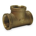 Tee Red Brass Tee, 1 in Female NPT X 1 in Female NPT