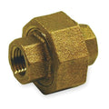 Union Red Brass Union, 1/8 in Female NPT X 1/8 in Female NPT