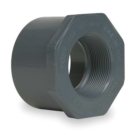 CPVC Reducer Bushing, Schedule 80, 1/2" x 1/4" Pipe Size, Spigot x FNPT
