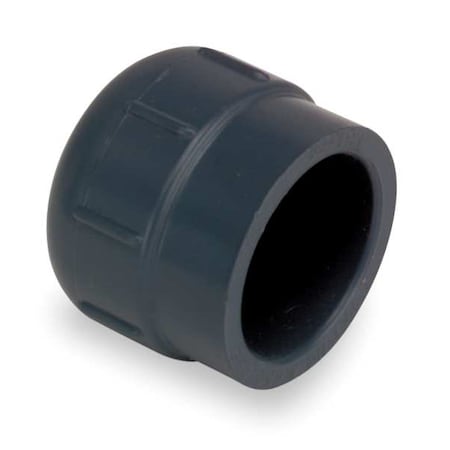 PVC Cap, Socket, 2-1/2 in Pipe Size