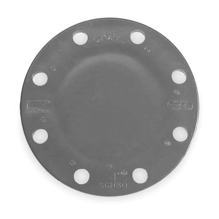 PVC Blind Flange, Socket, 4 in Pipe Size