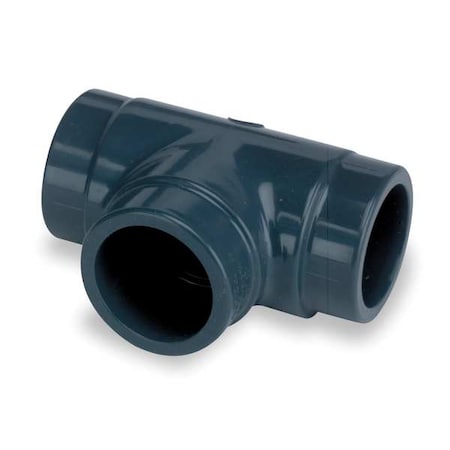 CPVC Tee, Schedule 80, 2-1/2" Pipe Size, Socket x Socket x Socket