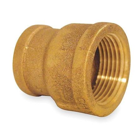 Reducing Coupling Red Brass Reducing Coupling, 1/2 in Female NPT X 3/8 in Female NPT