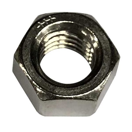 Hex Nut, 1"-12, 18-8 Stainless Steel, Not Graded, Plain, 55/64 in Ht