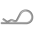 Cotter Pin, Bridge, 1/8 in Pin Dia, 2-3/8 in Shank Lg, Stainless Steel, Zinc Plated Finish, 50 PK