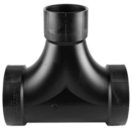 ABS, Tee, 3 in , 3 in Hub, 3 in