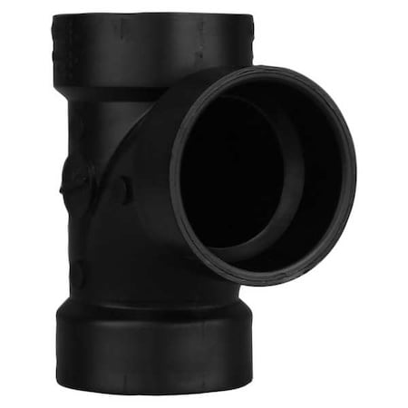 ABS,SanitaryTee,11/2in,11/2inHub,11/2in