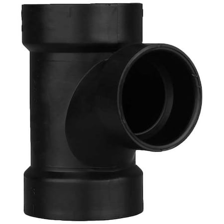 ABS,SanitaryTee,2in,2inHub,11/2in