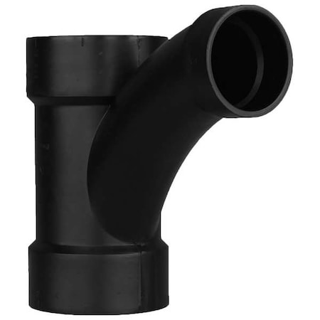 ABS, Double Wye, 3 in , 3 in Hub, 2 in