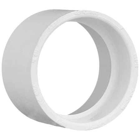 PVC Coupling, Hub, 2 in Pipe Size