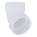PVC Elbow, 60 Degrees, Hub, 4 in Pipe Size