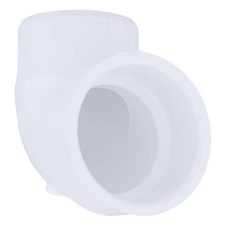 PVC Street Elbow, 90 Degrees, Vent, Hub x Spigot, 1-1/2 in Pipe Size