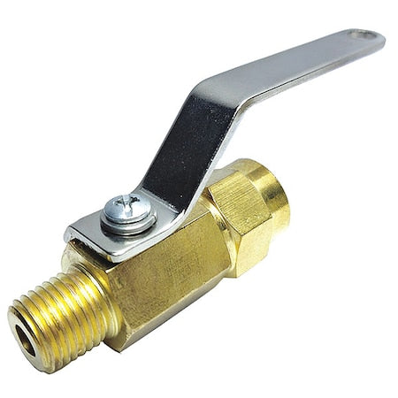 1/8" FNPT x MNPT Brass Ball Valve Inline