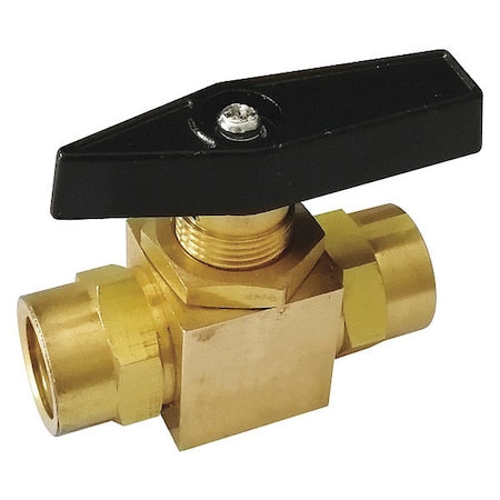 1/8" FNPT Brass Ball Valve Inline