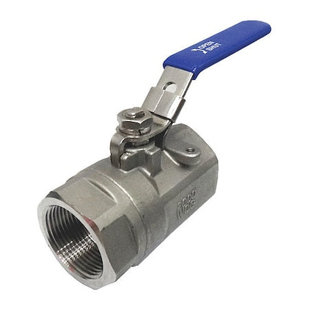 3/4" FNPT Stainless Steel Ball Valve Inline