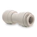 Push-Fit Adapter Fitting, 1/4 in Tube Size, Polypropylene, White, 10 PK