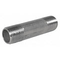 1" MNPT x 4" TBE Stainless Steel Pipe Nipple Sch 80