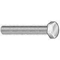 Grade A307, 3/8"-16 Hex Head Cap Screw, Zinc Plated Steel, 1/2 in L, 100 PK
