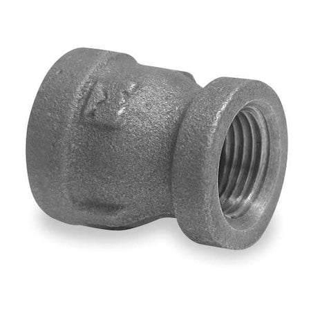 Reducer Coupling Reducer, 1-1/2" x 1" Pipe, FNPT, Malleable Iron, Class 300
