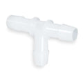Tee, HDPE, Barbed1/4in,PK10