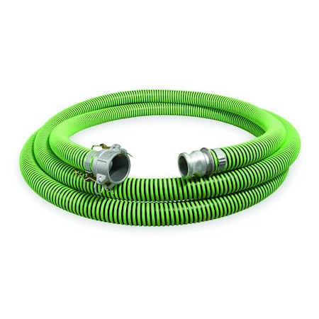 1-1/2" ID x 50 ft Discharge & Suction Hose BK/GN