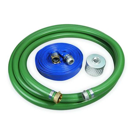 Pump Hose Kit,2 In ID,Includes Strainer