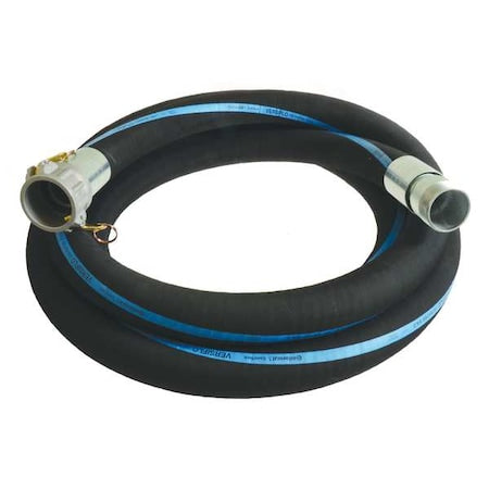 Water Hose,1-1/2" ID x 10 ft.,Black