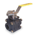 Manual 2-Way Ball Valve,NPT,Carbon Steel