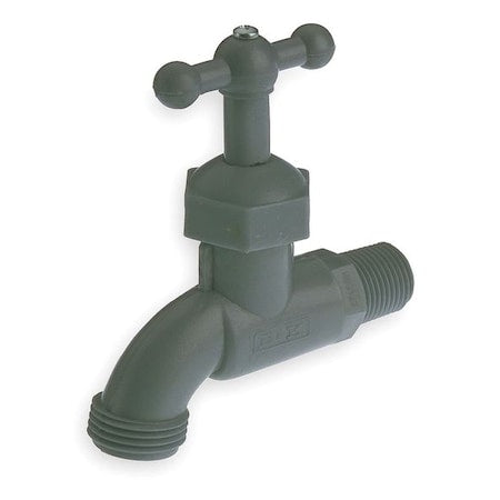 Hose Bibb,1/2 In MNPT,Celcon(R),T-Handle