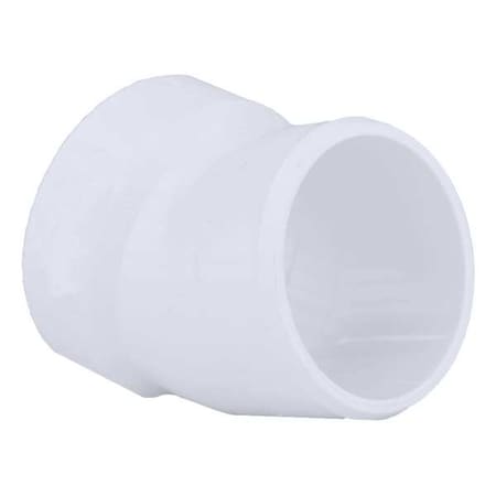 PVC 22-1/2 Degree Street Elbow, Hub x Spigot, 2 in Pipe Size