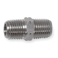 Hex Conversion Nipple Chrome Plated Brass Hex Conversion Nipple, 1/4 in Male NPT X 1/4 in Male BSPP