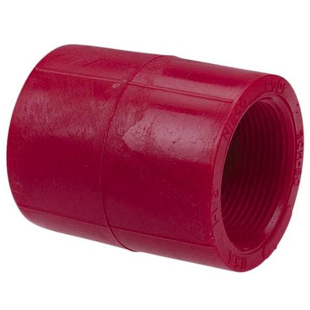 PVDF, Coupling Body, 2 in, 2 in NPT