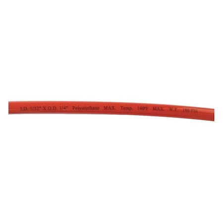 Tubing,Poly,1/4 In,180 PSI,100 Ft,Red